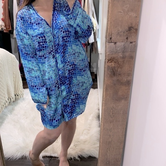 Victorias Secret blue sleep shirt size large - Picture 4 of 6